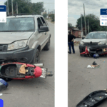 Impactante Choque Deja a Motociclista de 75 Años Herido