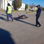 Motociclista lesionado tras accidente en 11 de Septiembre y Aulí