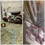 Le robaron la moto mientras trabajaba en una panadería: la víctima difundió el video en redes