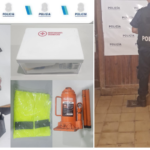 Delincuente aprehendido tras robar en un auto y huir