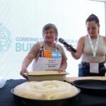 La ensaimada sampedrina tuvo su lugar en Expoagro: Nancy realizó una elaboración en vivo