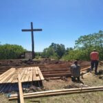 Comenzaron los trabajos de puesta en valor del Vía Crucis en San Pedro