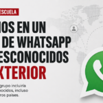 Comunicado escolar por situaciones en un grupo de WhatsApp de alumnos