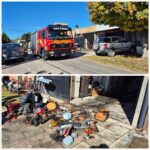 Incendio en un garage de calle Liniers: una mujer fue hospitalizada por inhalación de humo