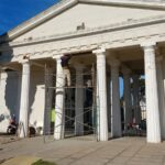 Comenzaron las obras de reparación en el acceso al Cementerio Municipal