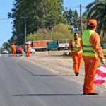 Comenzaron los trabajos de señalización definitiva sobre la Ruta Provincial 1001